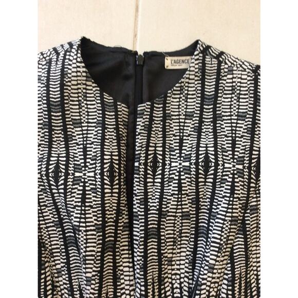 L'Agence Bodycon Mini Dress Multicolor Print V Neck - Picture 2 of 10